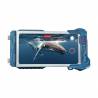 Caisson pour smartphones DIVEVOLK SeaTouch 4 Max version bleu vue de face